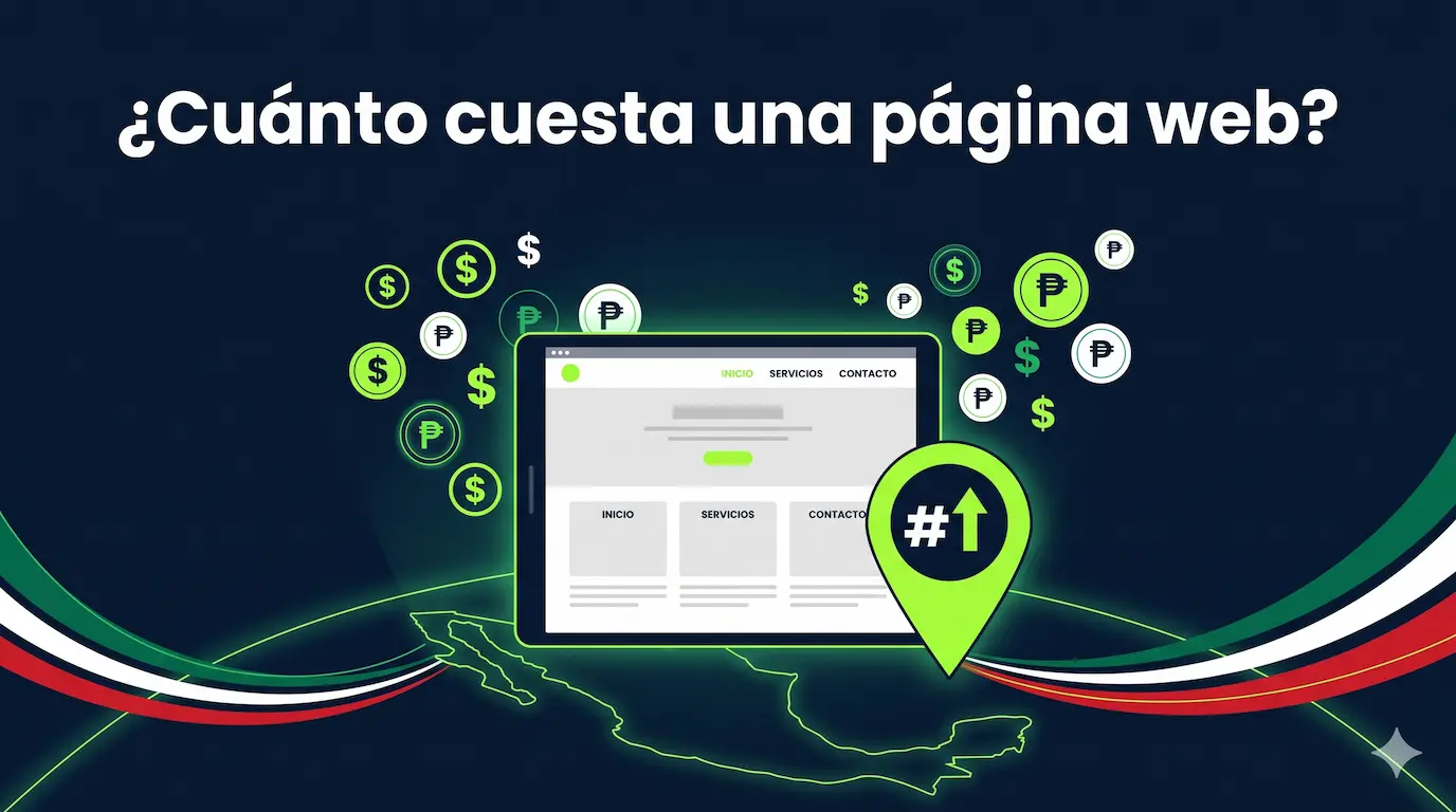 ¿Cuánto cuesta una página web en México en 2026? (precio real, sin vueltas)