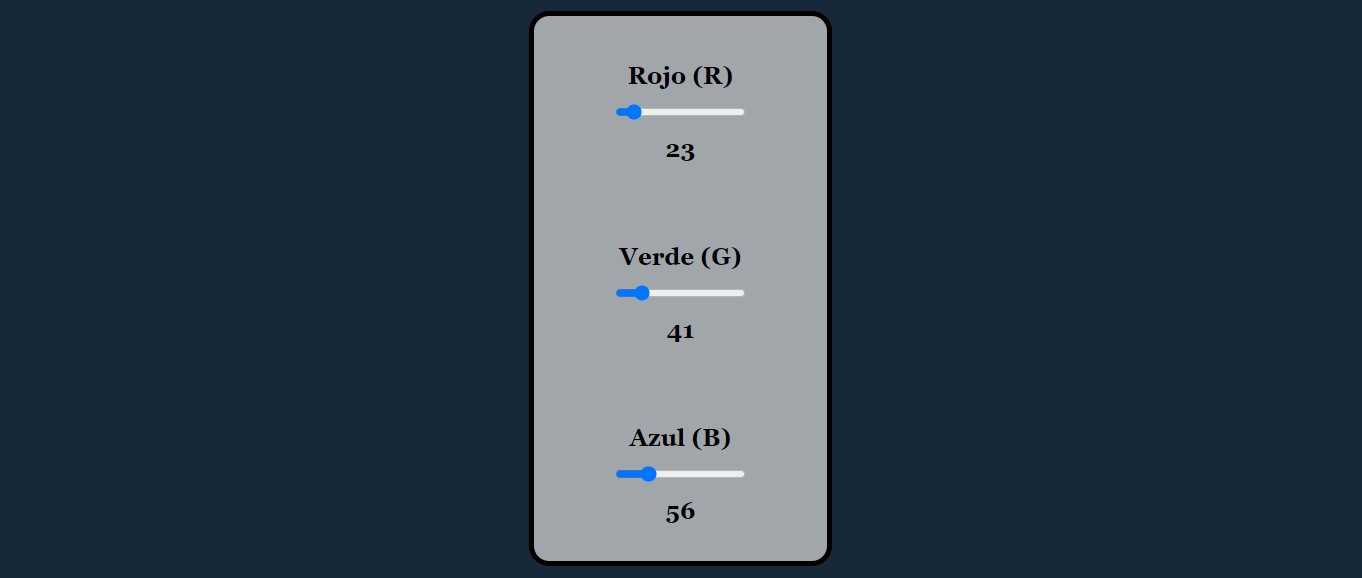 Input colorRGB
