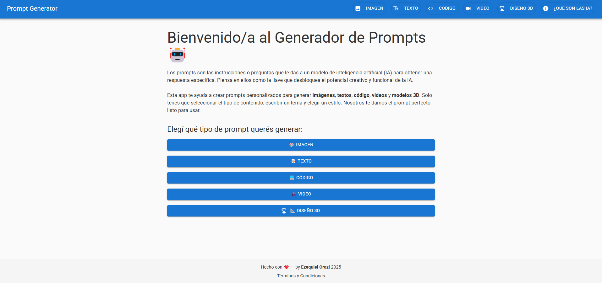 Creador de Prompts